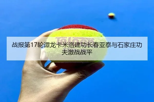 战报第17轮谭龙卡米洛建功长春亚泰与石家庄功夫激战战平